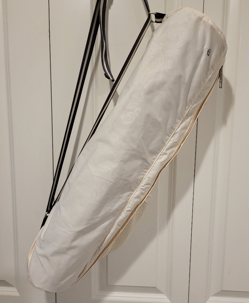 Lululemon Athletica White Yoga Mat Bag